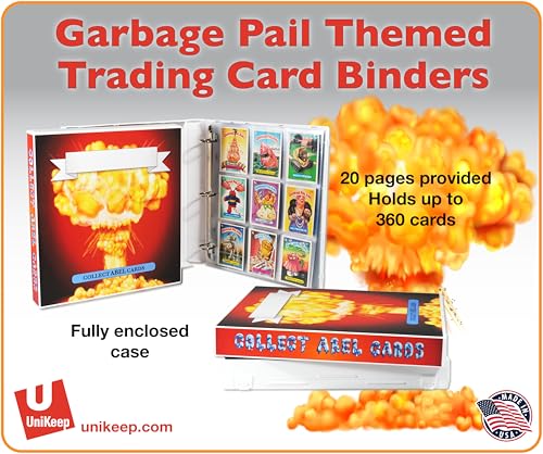 UniKeep Garbage Pail Kids GPK Themed Collectible Card Storage Binder - Complete With 20 Card Pages (Adam Bomb) by UniKeep - Used condition - Image 2