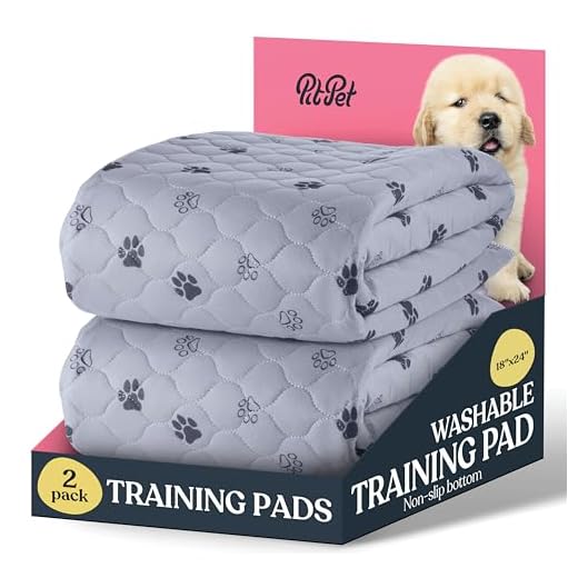 Super Absorbent Washable Pee Pads for Dogs - 2-Pack Superior Reusable Puppy Pads Pet Training Pads –100% Waterproof Dog Pee Pad Protects Against Urine Leakage Non-Slip Grip Prevents Slipping& Bunching