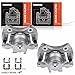 A-Premium Disc Brake Caliper Assembly with Bracket Compatible with Select Nissan Models - Cube 2009-2014, Tiida 2012-2016, Versa 2007-2012, L4 1.8L - Front Driver and Passenger Side, 2-PC Set