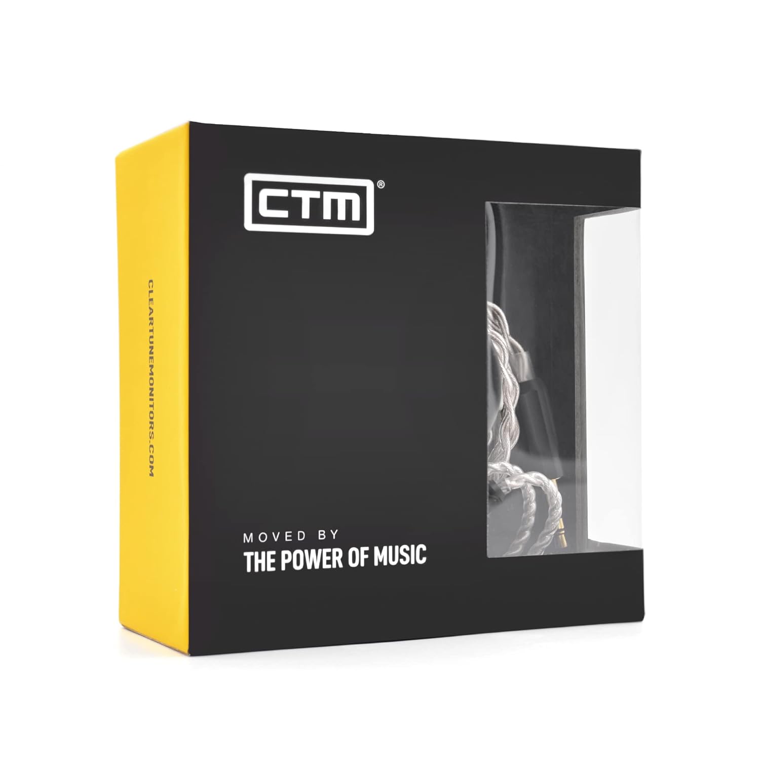 CTM Okoi 4 Wire Premium in-Ear Cable (3.5 mm Plug) | 2-Pin IEM Cable | in-Ear Monitors Cable Clear Tune Monitors