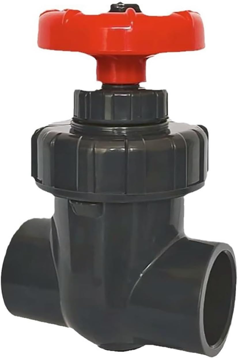 UPVC Gate Valve, ID 25/32/40mm Gate Valve Precision Flow Control, PVC Sluice Valve Garden Irrigation Aquarium(ID25mm)