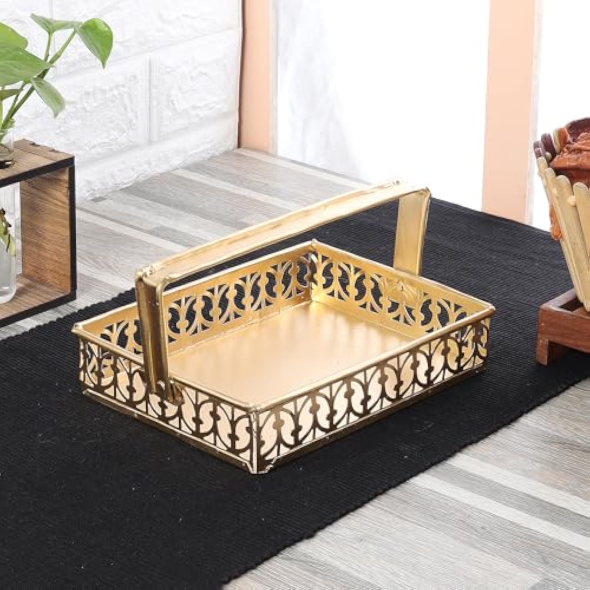 Premium Rectangular Gift Basket, Stylish & Decorative for Home and Office