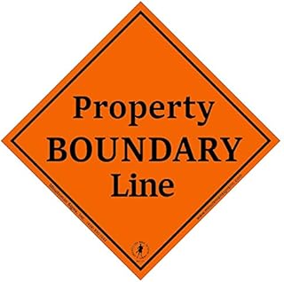 Minuteman Signs | Property Boundary Markers, Small, Aluminum, Orange, 25 pack