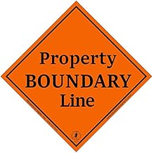 Minuteman Signs | Property Boundary Markers, Small, Aluminum, Orange, 25 pack