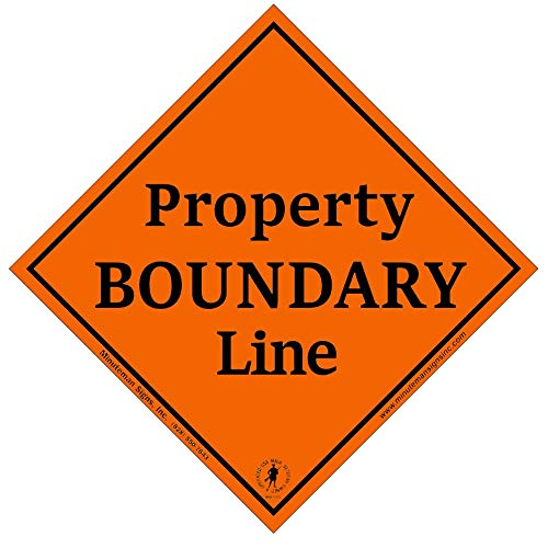 Minuteman Signs | Property Boundary Markers, Small, Aluminum, Orange, 25 pack