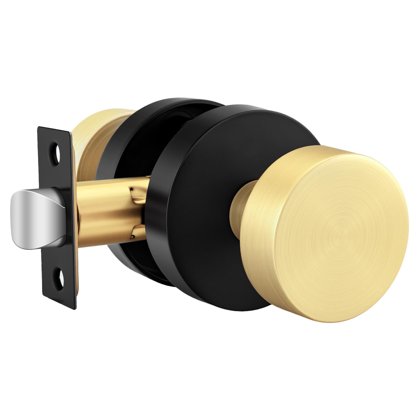 Goldenwarm Matte Black Door Knobs - 6 Pack -21