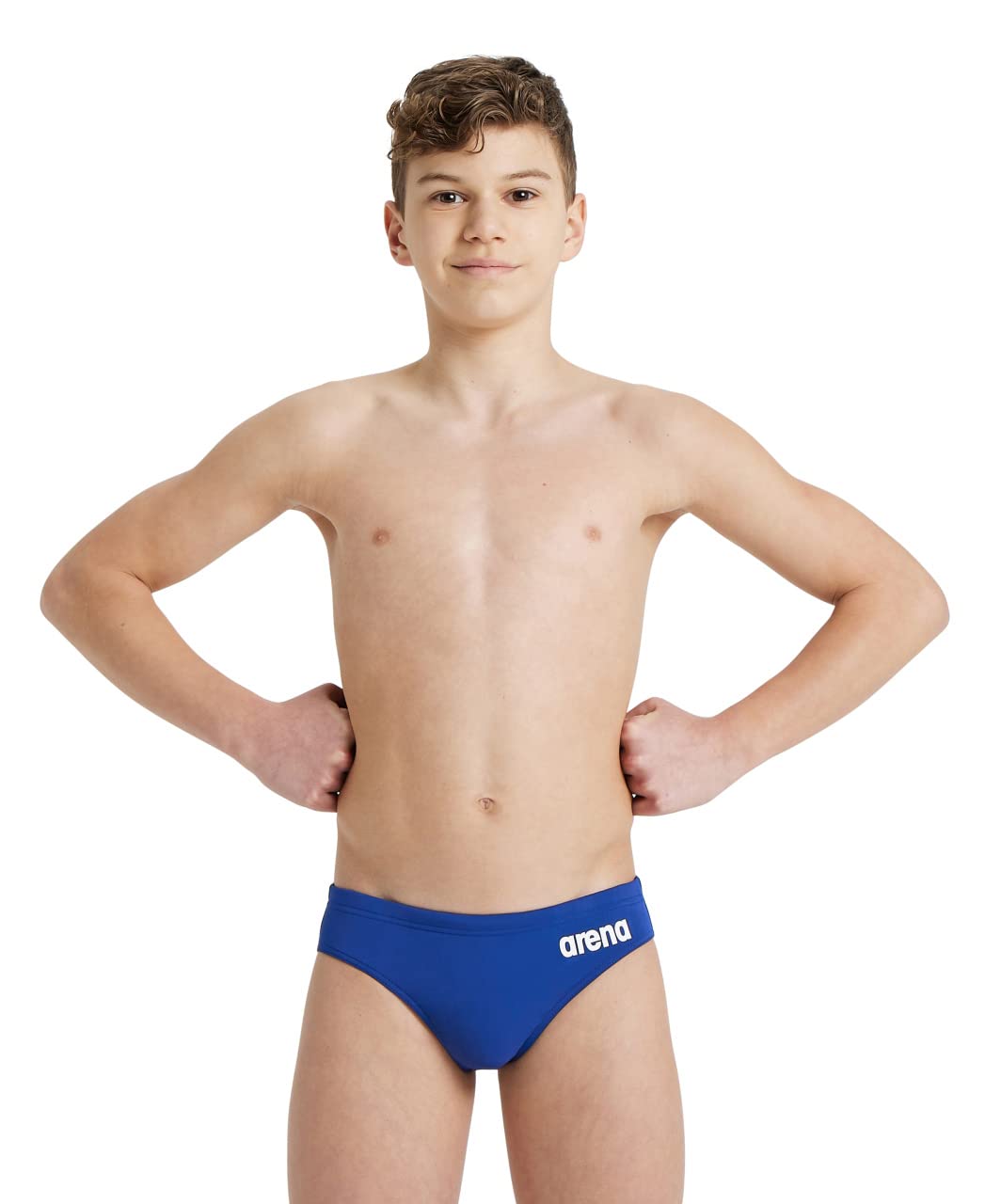 Arena Boys Bleu Children's Bathing Suit Team Solid