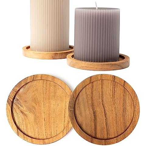 Plogis Acacia Candle Holder Set of 2 Cover