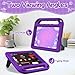BMOUO Kids Case for iPad 6th/5th Generation (iPad 9.7-inch, 2017/2018), iPad 9.7/Air 2 Case with Screen Protector, Shockproof Handle Stand iPad 6th 5th Generation Cas e for Kids, Purple