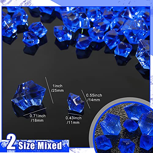 450 piezas cubitos de hielo falsos diamante acrílicos miniatura 2