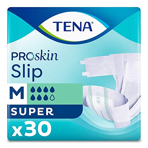 TENA ProSkin Incontinence Slip Super Medium 30 Count White (Pack of 1)