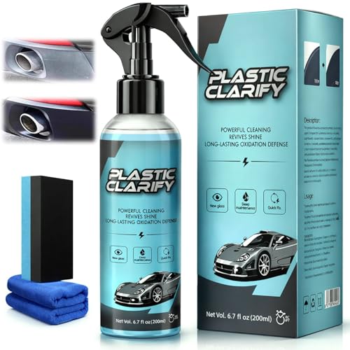 Plastic-Restorer-for-Cars-Plastic-Clarify-Spray-for-Black-Trim-Vinyl Plastic Restorer for Cars, Plastic Clarify Spray for Black Trim & Vinyl - Image 1