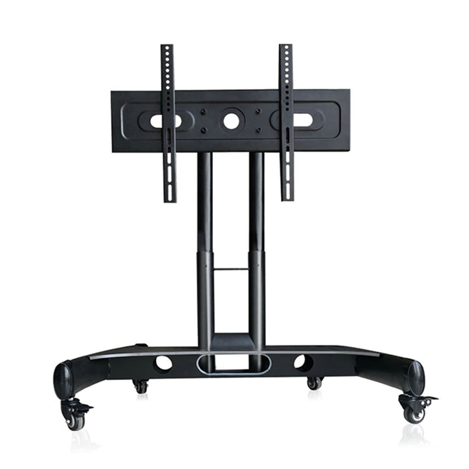 OLSKFUH Low Height Mobile Tv Stand, Rolling Tv Stand For 32-75Inch Tvs With 90° Tilt Adjustment, Tv Trolley Floor Stand With Wheels,