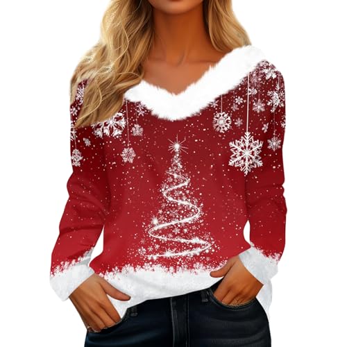 Genérico Jersey Navideño Familia, Sudadera Navideña Familiar, Larga Musica Navideñas Copos Ugly Sweater, Chaleco Fucsia Jerseys Navideños con Luces Fiesta Conjunto Sudaderas Navidad, S