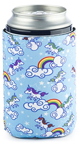 Funny Guy Mugs Unicorn Collapsible Neoprene Can Coolie - Drink Cooler