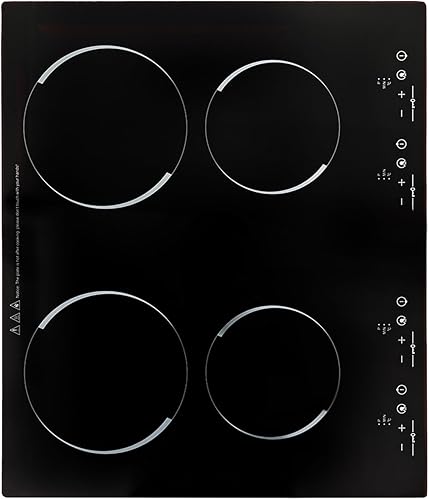 Miniatura 5 de Estufa eléctrica de encimera de 23 pulgadas con 4 quemadores, 110 V enchufable en estufa eléctrica
