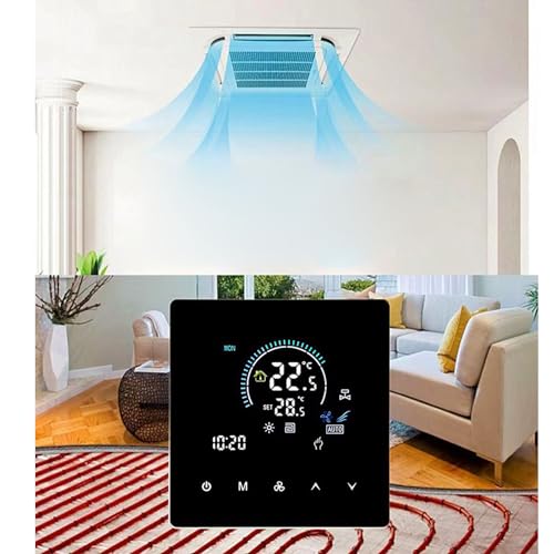 Thermostat central air conditioning wifi programmable pour chauffage eau sol tactile - 8