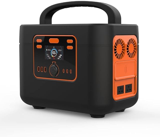 Portable Power Station 1200W/1050Wh Large Capacity 328300mAh LiFePO4 Mobile Power Supply Outdoor Generator with LCD Display for Camping, Garden Outdoor Adventures RV and Emergencies (Orange)