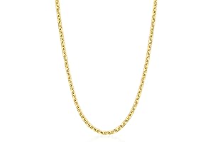 999.9 24K Solid Real Gold Price-by-Weight Gold Anchor Chain Necklace for Women 09251N