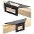 OwnMy Set of 2 Saddle Layout Square Gauge for Woodworking, 45/45 Degree and 90/45 Degree Square Layout Miter Angle Measuring T Ruler, Aluminum Alloy 3D Miter Scriber Template Tool for Carpenter