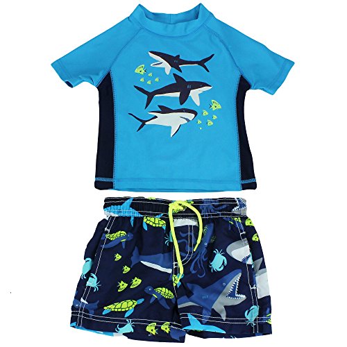 Carter's Boys' 2 Pc Whale Rash Guard Set