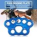 Baglaum 2X 8 Holes Outdoor Rigging Plate 45KN Rock Climbing Mountaineering Anchor Point Connector Gear Rigging Plate, Blue