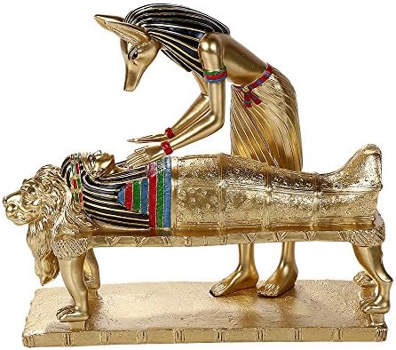 Ancient Egyptian Collectible Artefact Anubis God of Underworld Mummification Figurine Statue