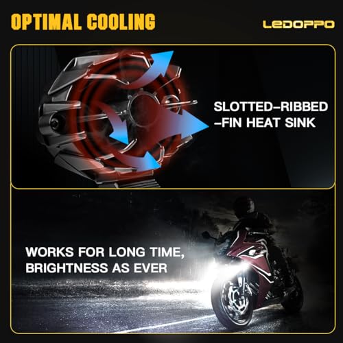 LEDOPPO Motorcycle Fog Lights Kit