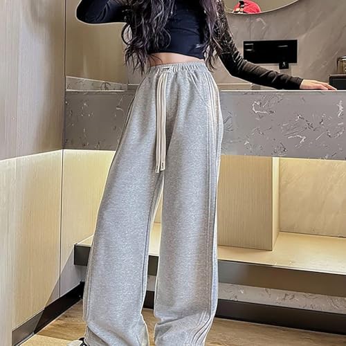 Baggy Sweatpants for Teen Girls Oversized Wide Leg Loose Sweat Pants Elastic High Waist Comfy Athletic Joggers2