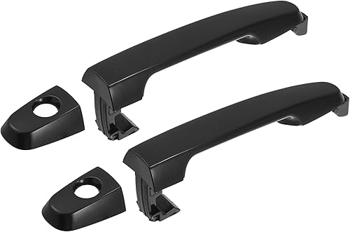 ACROPIX Manija de puerta exterior delantera izquierda y derecha para Pontiac para Toyota y Scion para Lexus, paquete de 2 unidades, color negro