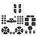 Steering Wheel & Window Switch & Door Lock Switch & Radio Button Stickers for 2008-2014 Mercedes Benz W204 C250 C300 C350 E-Class ML GL GLK