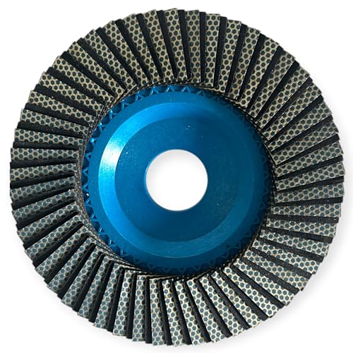 Diamantscheibe mit Lamellen, 115 mm – Schneiden & Finish für Fliesen, Steinzeug, Stein – Fliesenwerkzeug 2.0 (Körnung 400)