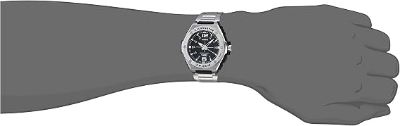 Casio Illuminator Mens Quartz Heavy Duty 50mm Watch MWA-100H-2AVCF, Silver, Analog Watch