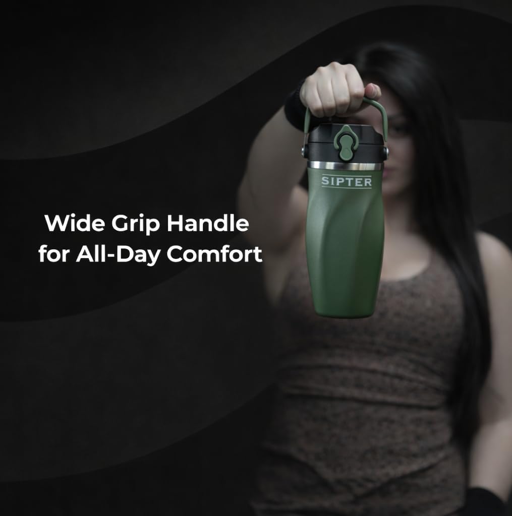 Best Shaker Bottle for Protein Mixes – Double Wall Stainless Steel, For Shakes, Water, Smoothies, Cocktails Leak-Proof, 26oz, Copper-Insulated Blender Cup, BPA-Free No Mixing Tools (iron sage) - Image 8