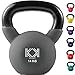 KK Kettlebells Cast Iron Neoprene Coated Weights Lifting Strength Training Home Gym Exercise (14Kg, Grey)