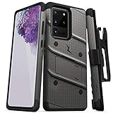 ZIZO Bolt for Galaxy S20 Ultra Case with Kickstand Holster Lanyard - Gun Metal Gray