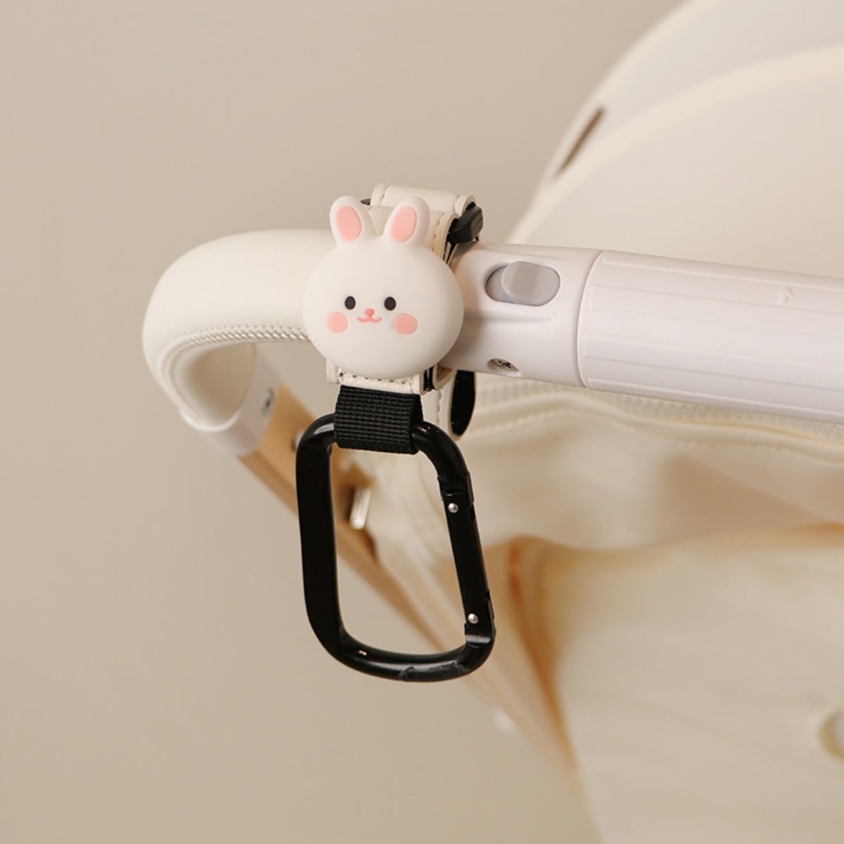 Simpatico gancio per passeggino a forma di cartone animato per appendere borse per pannolini mamma passeggino clip e accessori per passeggino gancio organizer (confezione da 2 pezzi)