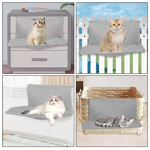 Hamac de fenêtre pour chat pour libérer l'espace au sol avec ventouse fixe