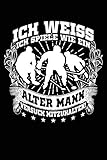 Wie ein alter Mann?: Notizbuch / Notizheft für Eishockey Eishockeyspieler Eishockey-Fan Groß-Vater Papa Opa A5 (6x9in) liniert mit Linien