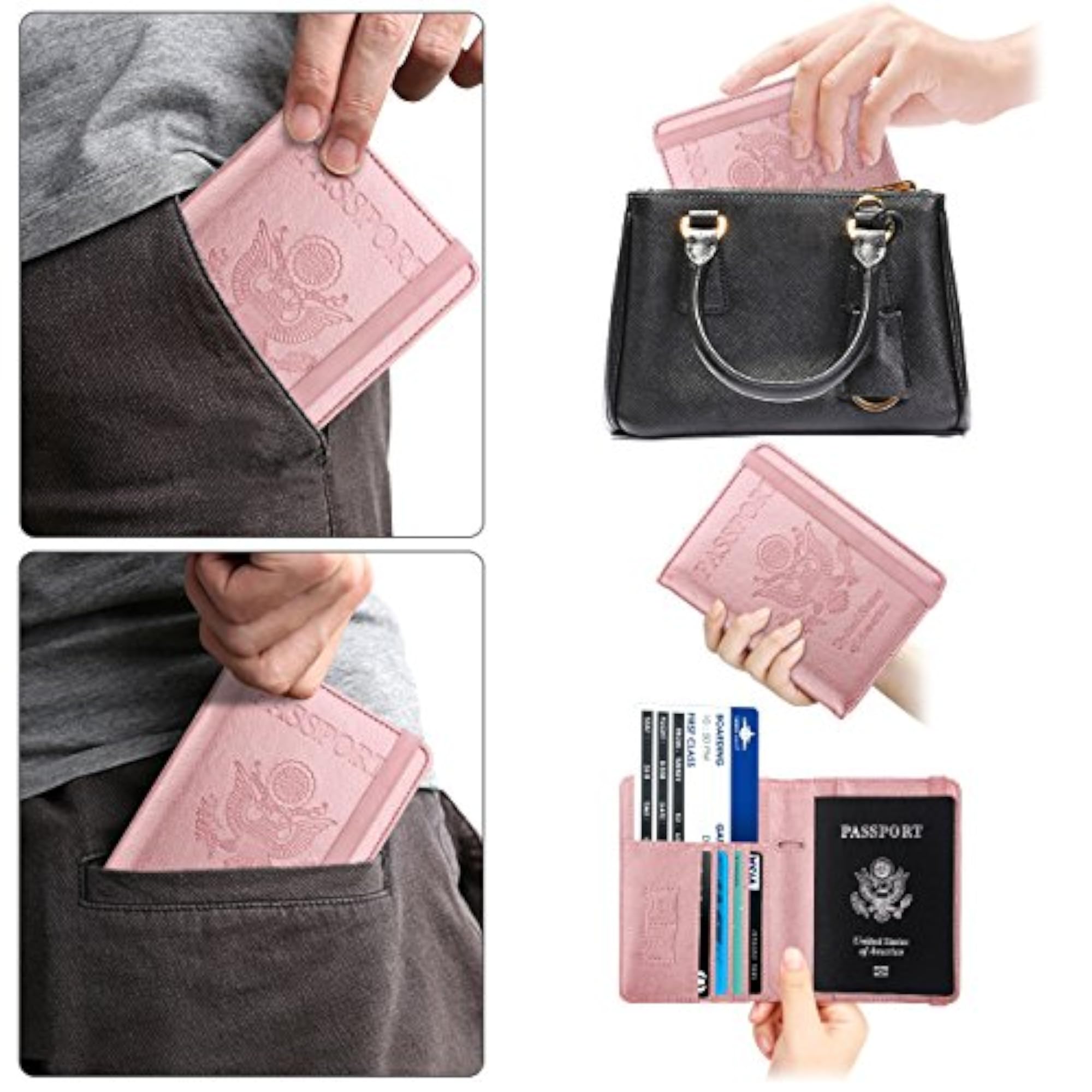 RFID Passport Holder Cover Wallet for Women and Men