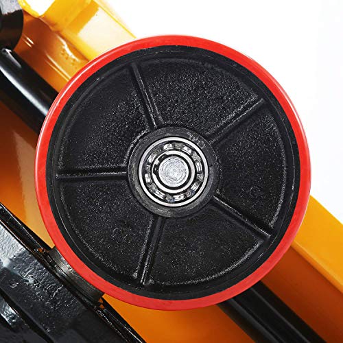 Image of APOLLOLIFT PU Steering Wheel 7 inchx 2 inch for Pallet Jack Wheel Pallet Jack Replacement A Pair
