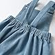Joureker Neugeborenes Baby Mädchen Kleidung Set lange Ärmel Tops Suspender Strampler Outfit Set, Blau, 3-6 Monate
