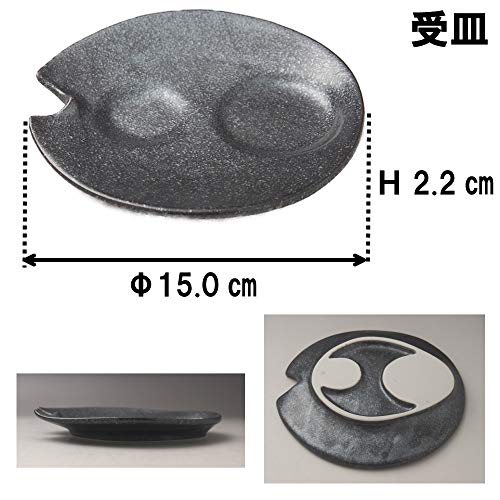 しずる酒器揃え (銀黒)