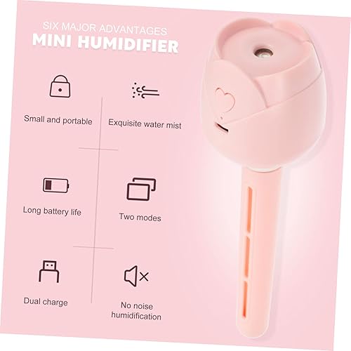 Miniatura 3 de Mini humidificador USB portátil para viajes, coche, oficina, humectador de aire silencioso, compacto y ligero, difusor de aire frío, carga USB para