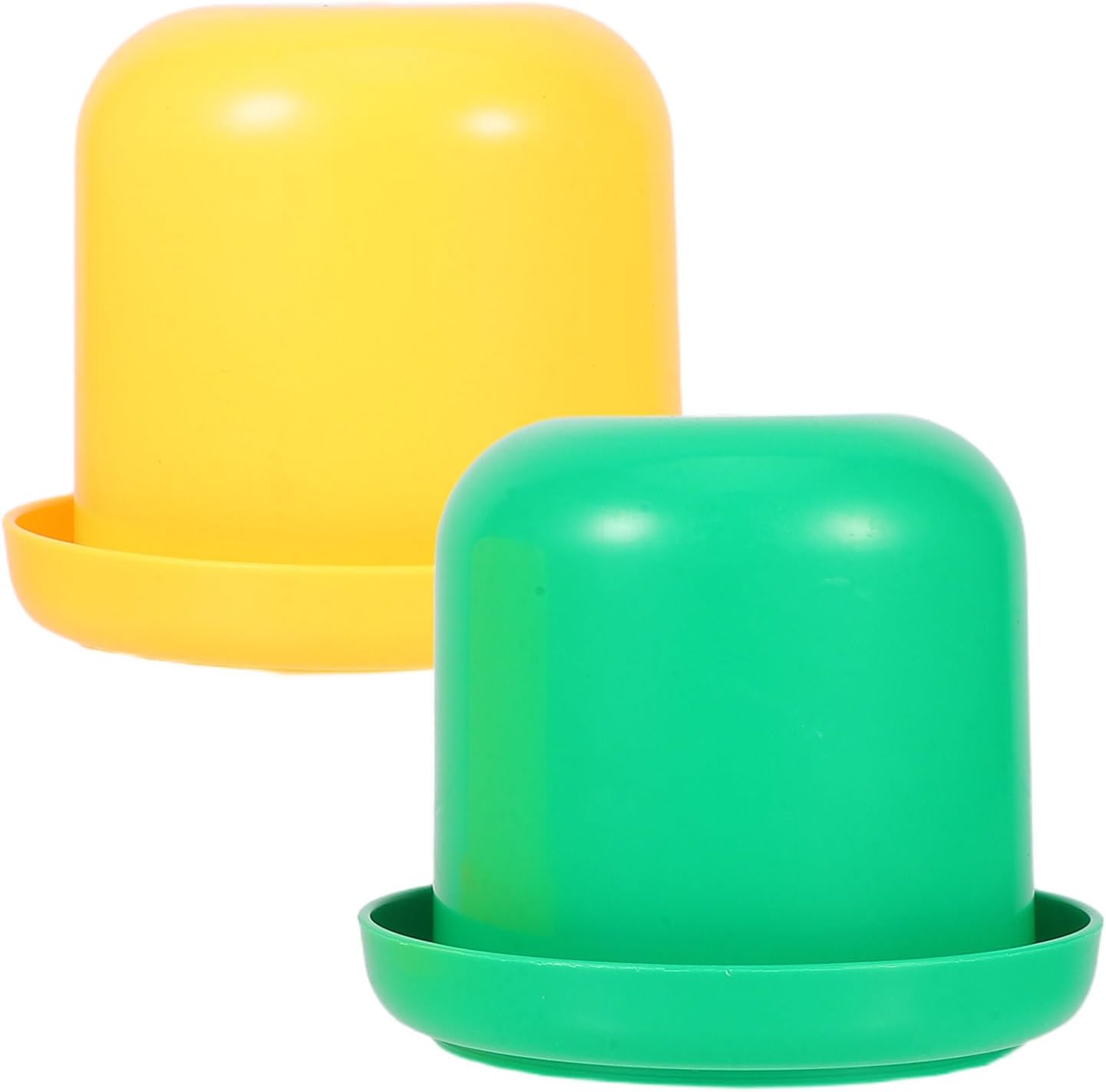 FRCOLOR Dice Cup Set with Lid and Bottom 2 Pack Dice Shaking Cup Set for Craps Backgammon Poker and Includes 10 Six-Sided 3.54 X 3.54 X 2.95 in
