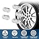 Yooyan 20 Radmuttern M12 x 1,5, Radmutterkappen, 60° Kegelbund Geschlossen, für mit Ford, Chrysler, Toyota, Hyundai, Kia, Honda, Mazda (Silber)