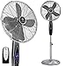 Produktbild KESSER® Standventilator Metall mit Fernbedienung APP Funktion WiFi, Timer Standlüfter - Oszillationsfunktion 80 Grad, 55W  3 Geschwindigkeitsstufen, höhenverstellbarer Ventilator Standfuß Silber
