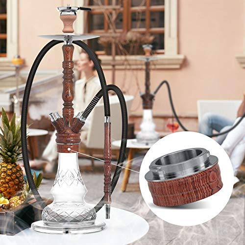 DILAW® Shisha Tripol Gewinde Edelstahl GEWINDERING Edelstahl-KLICKGEWINDE Original Ersatzteil, H.Braun – Bild 7