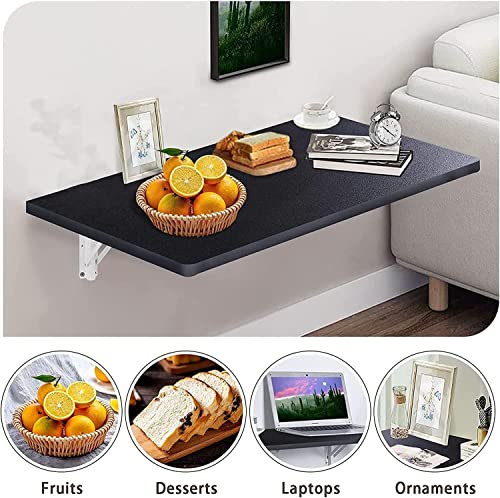 Table pliante murale rabattable et robuste pour coin informatique - 8