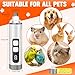 Dog Nail Trimmers Ultra Quiet Electric Pet Dog Nail Clippers Cat Nail Clipper with Led Lights Nail Grinder High Speed Nail File Electric Clippers for Grooming Small, Medium,Large Dogs and Cats (grey)